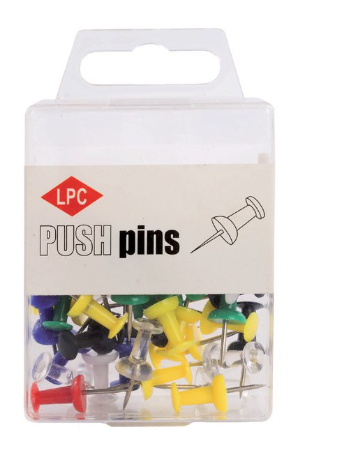 Push pins LPC 40stuks assorti