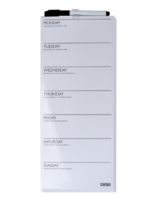 Planbord week Desq 15x35cm...