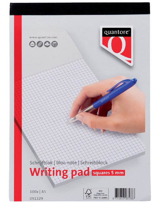 Schrijfblok Quantore A5...