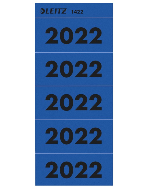 Rugetiket Leitz 2022 blauw