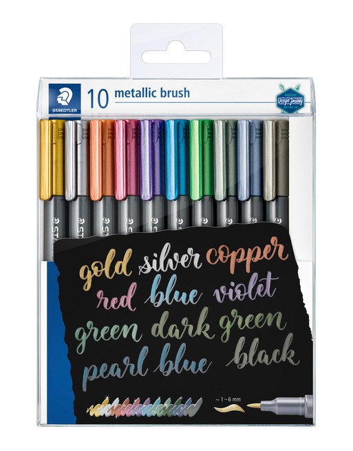 Brushpen Staedtler metallic...