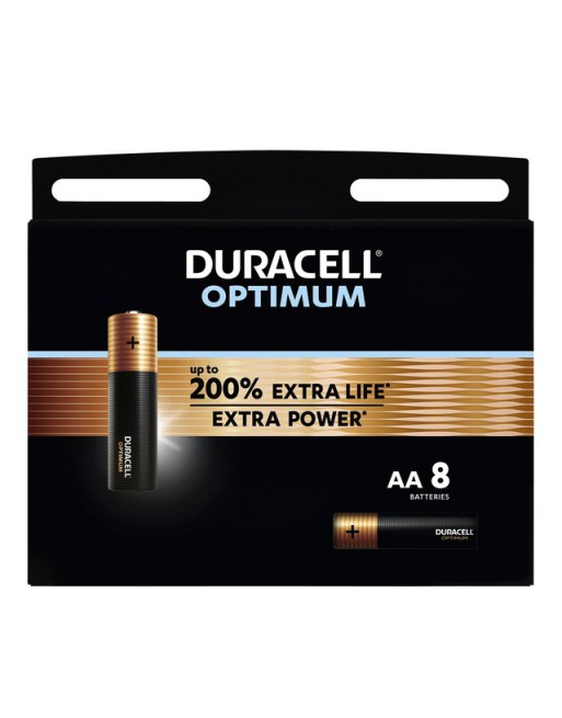 Batterij Duracell Optimum 8xAA