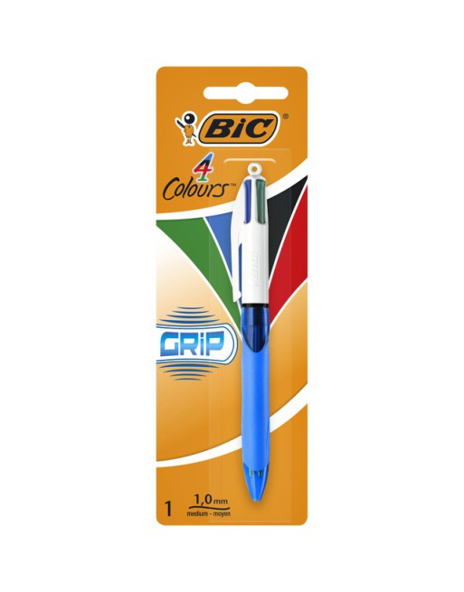 Balpen Bic 4kleuren grip...