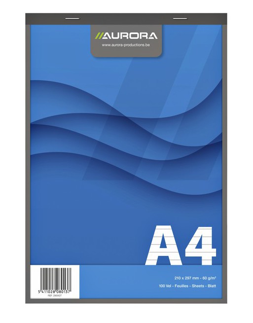 Schrijfblok Aurora A4 lijn...