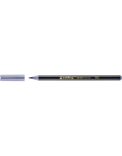 Brushpen edding 1340 zilver...