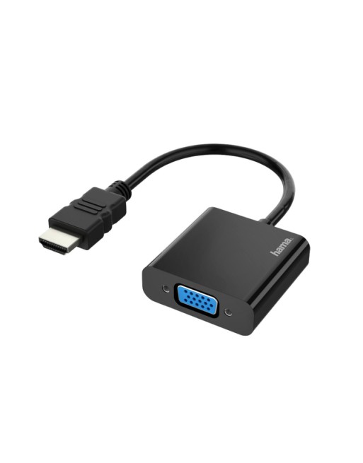 Adapter Hama HDMI-VGA zwart