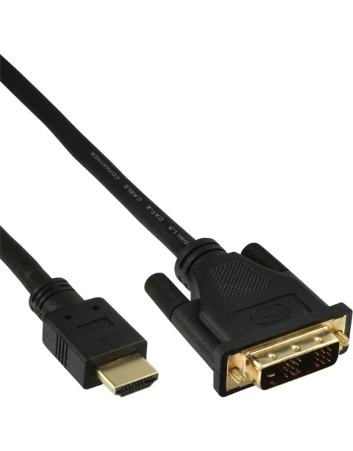 Kabel inLine HDMI DVI 18+1...