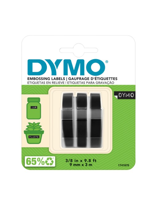 Labeltape Dymo 3D 9mmx3m...