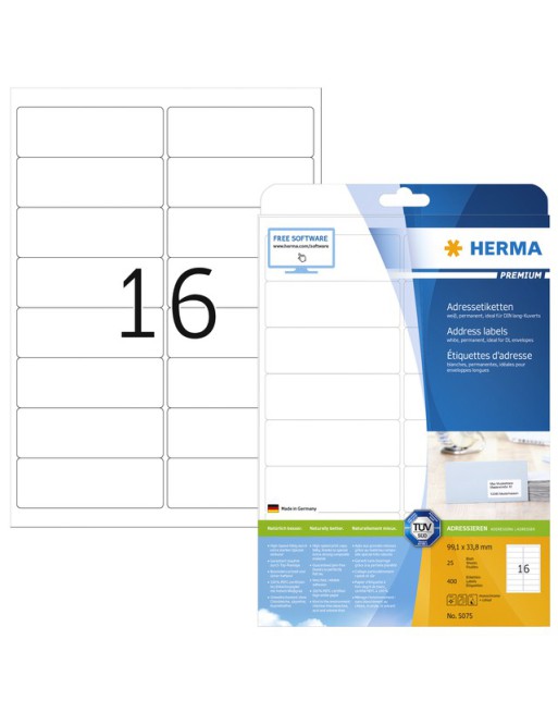 Etiket Herma 5075 A4...