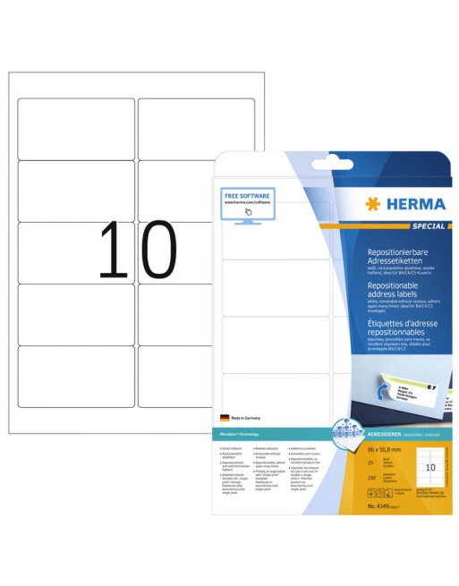Etiket Herma 4349 A4...