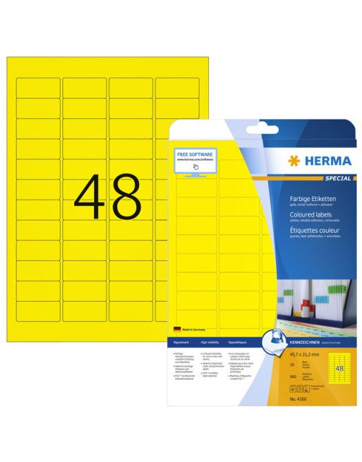 Etiket Herma 4366 A4...