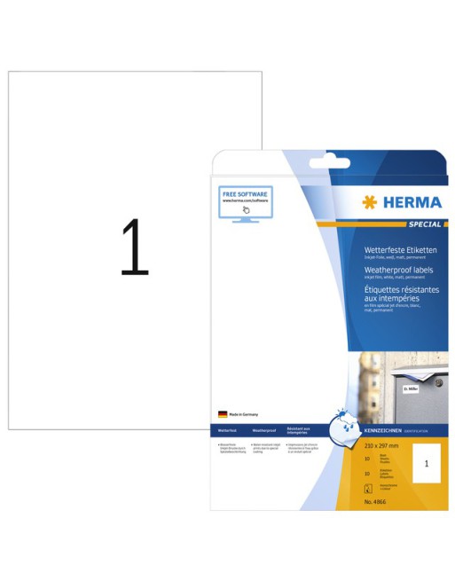 Etiket Herma 4866 210x297mm...