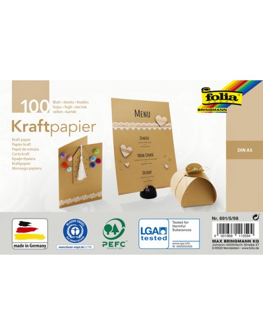 Kraftpapier Folia din A5 120gr