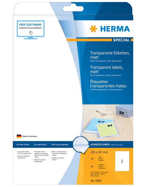 Etiket Herma 4585 210x297mm...