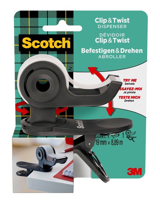 Plakbandhouder Scotch Clip...