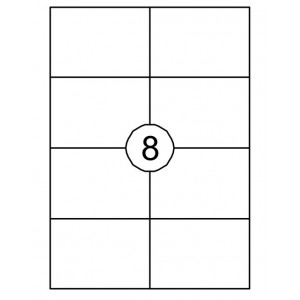 Witte etiketten voor printers