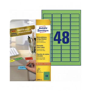 Gekleurde etiketten voor printers